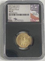 2021 MS70 $10 Gold Eagle