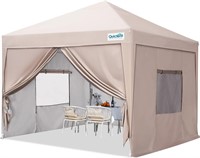 Quictent 8'x8' Pop up Canopy Tent  Beige