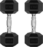 RitFit Hex Dumbbell Set  Home Gym  2 X 20 LBS