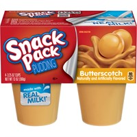 SNACK PACK Pudding Butter Scotch, 13 OZ
