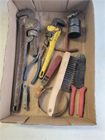 Pipe wrenches and misc.