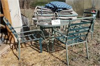 Patio Table and Chairs Plus Cushions