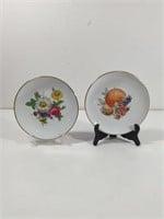 Vintage Bareuther and JKW Porcelain Floral and