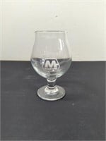Vintage Marathon advertising Wine Glass