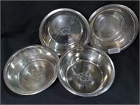 4 Stainless 8" Dog Bowls