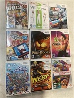 Lot of 9 Wii games