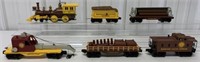 (6) Lionel Red Wood Valley Express Train Set