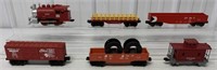 (6) Lionel Rock Island Train Cars & others