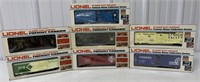 lot of 7 Lionel O & O27 Gauge Boxcars