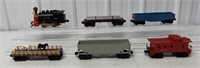 (6) Lionel Trains, Engine, Caboose, others