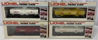 4 Lionel Tank Cars