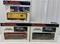 3 Lionel cars