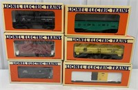 6 pc Lionel Cars and Caboose