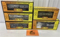 5 MTH Rail King MTH Club cars in boxes
