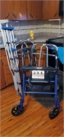 Walker w/Seat, Basic Walker, Crutches