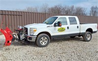 2012 FORD F 350 SUPER DUTY WITH WESTERN PLOW