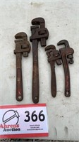 ASSORTED PIPE WRENCHES -4-