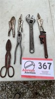 ASSORTED  TOOLS-NEEDLE NOSE-CRESCENT WRENCH