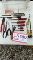 ASSORTED TOOLS-SCREWDRIVERS & PLIERS