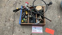 BOX OF GARDEN HOSE FITTINGS & aCCESSORIES