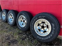 Set of Chevy Truck Rims & Tires 235/75/15