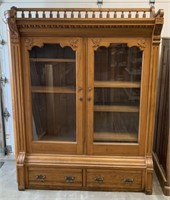 large oak bookcase