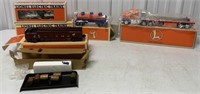 5 Lionel cars and Truck in boxes