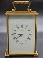 Tiffany & Co. Carriage Clock. Swiss made. 4½ X 3¾