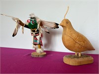 Eagle Dancer Kachina Doll, Signed ++