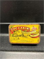 RARE LOG CABIN Tobacco Tin