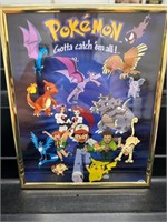 Vintage Pokemon Sign Blue- 8" x 10"