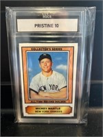 Mickey Mantle Collectors Series Card Graded 10