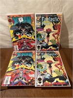 4 x-men and Fantastic Four comics