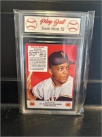 Willie Mays Red Man Card Graded 10