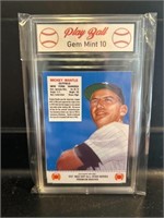 Mickey Mantle Red Man Card Graded Gem Mint 10