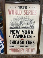 1932 World Series Yankees Cubs Ruth Poster