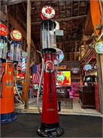10ft Tall Visible Wayne Red Indian Gas Pump