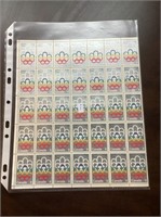 Eight cent stamp page