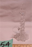 Art Glass Christmas Candle - Hand Spun