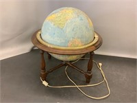 Globe on a wooden stand
