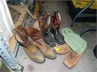 3 Pr vintage boots
