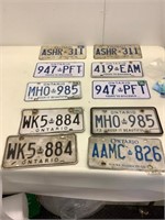 Licences plates assortment