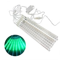 GREEN METEOR SHOWER LED STRING LIGHTS