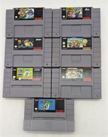 (JL) Seven Super Nintendo game cartridges