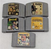 (JL) Nintendo 64 game cartridges including M