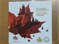 2017 Cdn My Canada Coin (Glow in Dark $2)