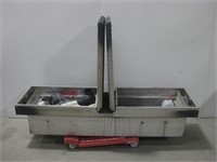 Diamond Plate Truck Tool Box W/ Contents See Info