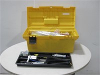 Yellow Tool Box W/Various Tools See Info