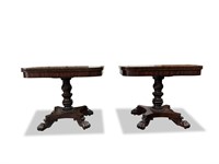 Rare and Stunning Pair of Regency Games Tables,