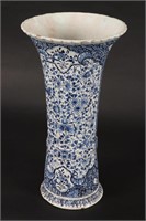 Large Mid-18th Century Dutch Delft Vase,